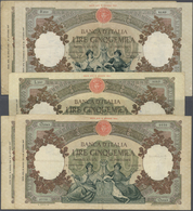 Italy / Italien: Set Of 5 Notes 5000 Lire Different Dates Containing 1949, 1953, 1956, 1960, 1961, P - Other & Unclassified