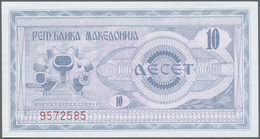 Macedonia / Mazedonien: 1992, Pick 1, Quantity Lot With 173 Banknotes In Good To Mixed Quality, Sort - Macedonia Del Nord