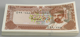 Oman: Bundle With 100 Pcs. 100 Baisa 1994, P.22d With Running Serial Numbers In UNC Condition. (100 - Oman