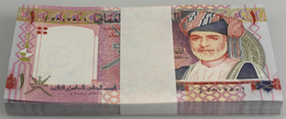 Oman: Bundle With 100 Pcs. 1 Rial 2005, P.43 With Running Serial Numbers In UNC Condition. (100 Pcs. - Oman