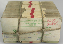 Russia / Russland: Brick With 1000 Banknotes 3 Rubles 1961, P.223, Packed In 10 Bundles Of 100 Notes - Rusland
