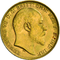 Australien - Anlagegold: Edward VII 1901-1911: Lot 2 Goldmünzen: Sovereign 1902 P, KM# 15, Friedberg - Autres & Non Classés