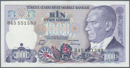 Turkey / Türkei: 1974/1997 (ca.), Ex Pick 187-206, Quantity Lot With 1526 Banknotes In Good To Mixed - Turchia