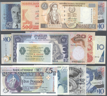 Alle Welt: Collectors Book With 102 Banknotes From Islands Only, For Example Aruba 10 Florin 2008, F - Altri & Non Classificati