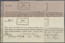 Deutschland - Altdeutsche Staaten: Stadtkasse Tondern (Schleswig-Holstein), Set Mit 4 Banknoten, 2 X - [ 1] …-1871 : German States