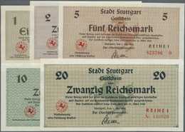 Deutschland - Alliierte Miltärbehörde + Ausgaben 1945-1948: Stuttgart, Stadt, 1, 2, 5, 10, 20 Reichs - Andere & Zonder Classificatie