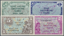 Deutschland - Bank Deutscher Länder + Bundesrepublik Deutschland: Kopfgeldserie 1948 Mit 1/2, 1, 2, - Altri & Non Classificati