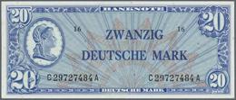 Deutschland - Bank Deutscher Länder + Bundesrepublik Deutschland: 20 DM 1948 LIBERTY, Ro.246a Mit Le - Andere & Zonder Classificatie