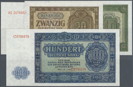 Deutschland - DDR: Banknotensatz 1948 Von 50 Pfennig Bis 1000 Mark, Dabei Auch Der Seltene 100-er Mi - Andere & Zonder Classificatie