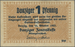 Deutschland - Nebengebiete Deutsches Reich: Danzig, 1 Danziger Pfennig, 22.10.1923, P. 32, Leichter - Andere & Zonder Classificatie