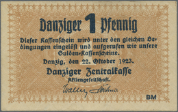 Deutschland - Nebengebiete Deutsches Reich: Danzig, 1 Danziger Pfennig, 22.10.1923, P. 32, Leichter - Altri & Non Classificati