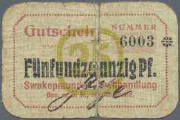 Deutschland - Kolonien: 25 Pfennig O.D.(1916-18), Ro.951b In Stark Gebrauchter Erhaltung Mit Nahezu - Andere & Zonder Classificatie