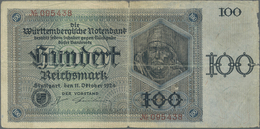 Deutschland - Länderscheine: Württemberg, Württembergische Notenbank, 100 Reichsmark, 11.10.1924, St - Autres & Non Classés