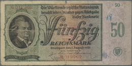 Deutschland - Länderscheine: Württemberg, Württembergische Notenbank, 50 Reichsmark, 1.8.1925, Stark - Other & Unclassified