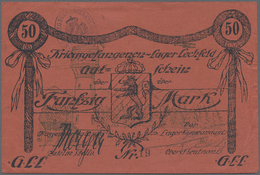 Deutschland - Notgeld - Bayern: Lechfeld, Kriegsgefangenenlager, 10, 20, 50 Mark, O. D., Karton Mit - [11] Local Banknote Issues