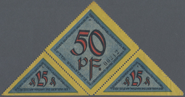 Deutschland - Notgeld - Bremen: Bremen, Casino, 4 X 25 Pf., 2 X 50 Pf., O. D. - 31.12.1922, Ein Voll - [11] Local Banknote Issues