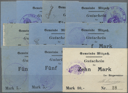 Deutschland - Notgeld - Elsass-Lothringen: Mitzach, Oberelsass, Gemeinde, 50 Pf. (2), 1 (2), 2 (2), - Other & Unclassified