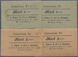 Deutschland - Notgeld - Elsass-Lothringen: Rixheim, Oberelsass, J. Zuber & Cie., 1 Mark, O. D., Mit - Autres & Non Classés