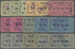 Deutschland - Notgeld - Elsass-Lothringen: Sennheim, Oberelsass, Stadt, 1/2 (3), 1 (2), 2 (3), 3 (3) - Other & Unclassified