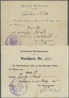 Deutschland - Notgeld - Elsass-Lothringen: Storkensauen, Oberelsass, Gemeinde, 14 Mark, 30.9.1914, " - Altri & Non Classificati