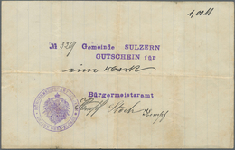 Deutschland - Notgeld - Elsass-Lothringen: Sulzern, Oberelsass, Gemeinde, 1 Mark, O. D. (22.11.1914) - Autres & Non Classés