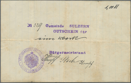 Deutschland - Notgeld - Elsass-Lothringen: Sulzern, Oberelsass, Gemeinde, 1 Mark, O. D. (22.11.1914) - Altri & Non Classificati