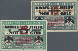 Deutschland - Notgeld - Hamburg: Hamburg, "Liebicin", 50, 100 Mark, O. D. - 31.10.1925, Aufdrucke Au - [11] Emissioni Locali