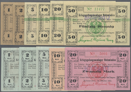 Deutschland - Notgeld - Niedersachsen: Holzminden, Kriegsgefangenenlager, 1, 2 Pf. (Siegel Rot), 5, - [11] Local Banknote Issues