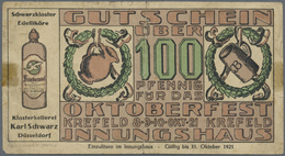 Deutschland - Notgeld - Rheinland: Crefeld, Innungshaus, 100 Pf., 8. - 31.10.1921, Ohne Stempel, Erh - [11] Lokale Uitgaven