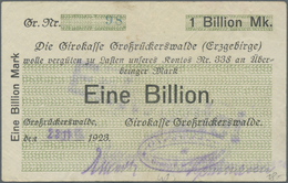 Deutschland - Notgeld - Sachsen: Großrückerswalde, Girokasse, 10 Mrd. Mark, 19.10.1923; 20 Mrd. Mark - [11] Local Banknote Issues