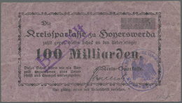 Deutschland - Notgeld - Sachsen: Hoyerswerda, Kreissparkasse, 10, 100 Mrd. Mark, O. D., Erh. II. Hoy - [11] Lokale Uitgaven