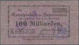 Deutschland - Notgeld - Sachsen: Hoyerswerda, Kreissparkasse, 10, 100 Mrd. Mark, O. D., Erh. II. Hoy - [11] Local Banknote Issues