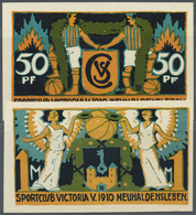 Deutschland - Notgeld - Sachsen-Anhalt: Neuhaldensleben, Sport-Club Victoria Von 1910, 50 Pf., 1 Mar - [11] Lokale Uitgaven