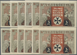 Deutschland - Notgeld - Schleswig-Holstein: Kiel, Jungdeutscher Orden, Je 2 X 50, 75 Pf., 1, 1.50, 2 - [11] Local Banknote Issues