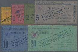 Deutschland - Notgeld - Thüringen: Bad Colberg, Offizier-Gefangenenlager, 50 Pf. (Serie O), 1 Mark ( - [11] Local Banknote Issues