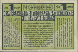 Deutschland - Notgeld - Thüringen: Gera, Zahlstelle Des Verbandes Der Lithographen, Steindrucker Und - [11] Emissions Locales