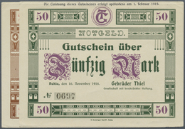Deutschland - Notgeld - Thüringen: Ruhla, Gebrüder Thiel GmbH, 20, 50 Mark, 16.11.1918 - 1.2.1919 (E - [11] Local Banknote Issues