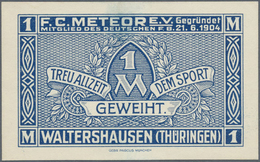 Deutschland - Notgeld - Thüringen: Waltershausen, F. C. Meteor E. V., 1 Mark, 25.9.1921, Erinnerungs - [11] Local Banknote Issues