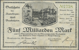 Deutschland - Notgeld - Württemberg: Bönnigheim, Gewerbebank, 100, 500 Tsd. Mark, 8.8.1923, Gutschei - [11] Lokale Uitgaven