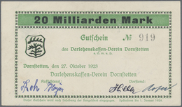 Deutschland - Notgeld - Württemberg: Dornstetten, Stadtgemeinde, 200 Mrd., 1 Billion Mark, 27.10.192 - [11] Emissions Locales