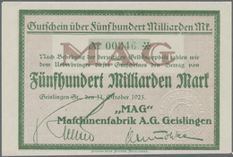 Deutschland - Notgeld - Württemberg: Geislingen, Amtskörperschaft, 5, 20, 50 Mark, November 1918, Er - [11] Emissioni Locali