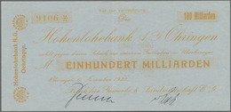 Deutschland - Notgeld - Württemberg: Öhringen, Bank Für Gewerbe & Landwirtschaft EG, Sammlung Von 23 - [11] Local Banknote Issues