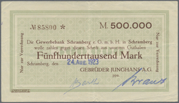 Deutschland - Notgeld - Württemberg: Schramberg, Gebrüder Junghans AG, 100 Tsd. Mark, 21.8.1923 Bis - [11] Emissioni Locali