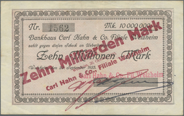 Deutschland - Notgeld - Württemberg: Welzheim, Bankhaus Carl Hahn & Co., 22 Scheine, 500 Tsd., 3 X 1 - [11] Emissioni Locali