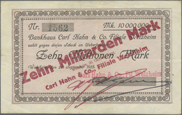Deutschland - Notgeld - Württemberg: Welzheim, Bankhaus Carl Hahn & Co., 22 Scheine, 500 Tsd., 3 X 1 - [11] Local Banknote Issues