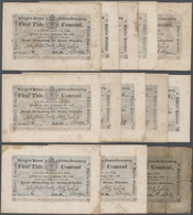 Deutschland - Altdeutsche Staaten: Haupt Verwaltung Der Staats Schulden, Berlin Lot Mit 14 Banknoten - [ 1] …-1871 : German States