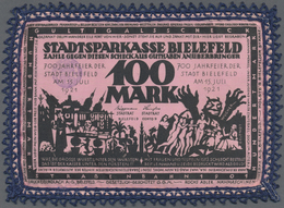 Deutschland - Notgeld Besonderer Art: Bielefeld, Lot Von 50 Stoffscheinen. Erwähnenswert Sind 100 M. - Autres & Non Classés
