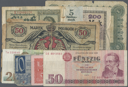 Deutschland - Sonstige: Großer Posten Mit 134 Banknoten Und Notgeld Vom Kaiserreich Bis DDR In Meist - Other & Unclassified