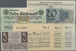 Deutschland - Notgeld: Schachtel Mit Ca. 380 Deutschen Notgeldscheinen, Davon über 300 Kleingeldsche - Autres & Non Classés