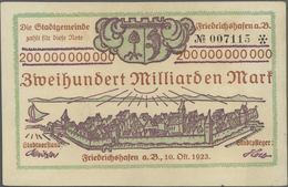 Deutschland - Notgeld - Württemberg: Friedrichshafen, Stadt, 5, 20, 50 Mark, 1.11.1918 (10 Scheine I - [11] Emissioni Locali